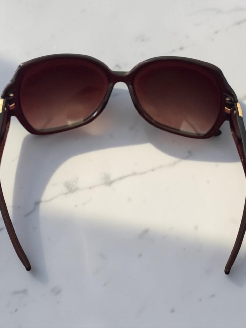 NWOT Gucci Oversized Tortoise Sunglasses with Case - Picture 4 of 5